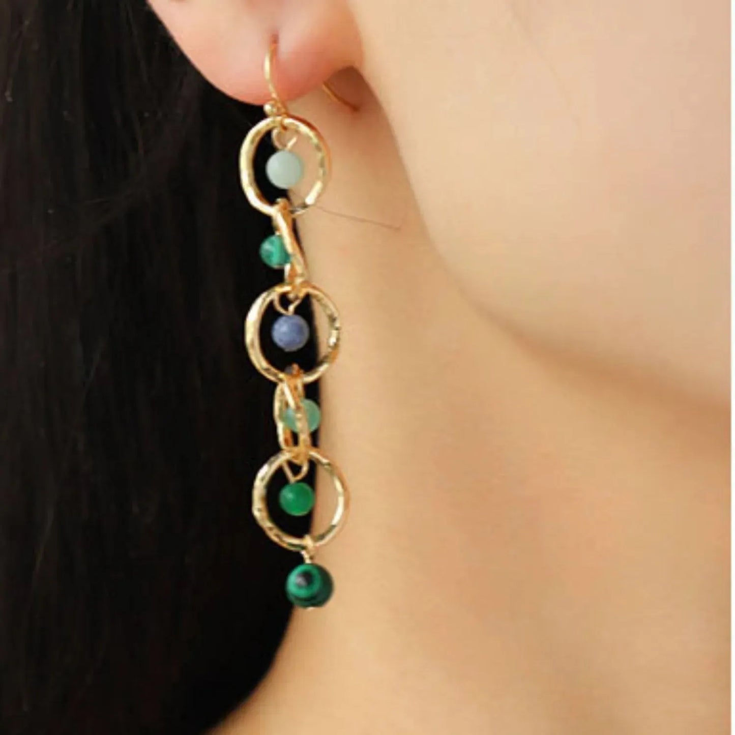 Beaded Alloy Dangle Earrings Earrings - Tophatter Daily Deals