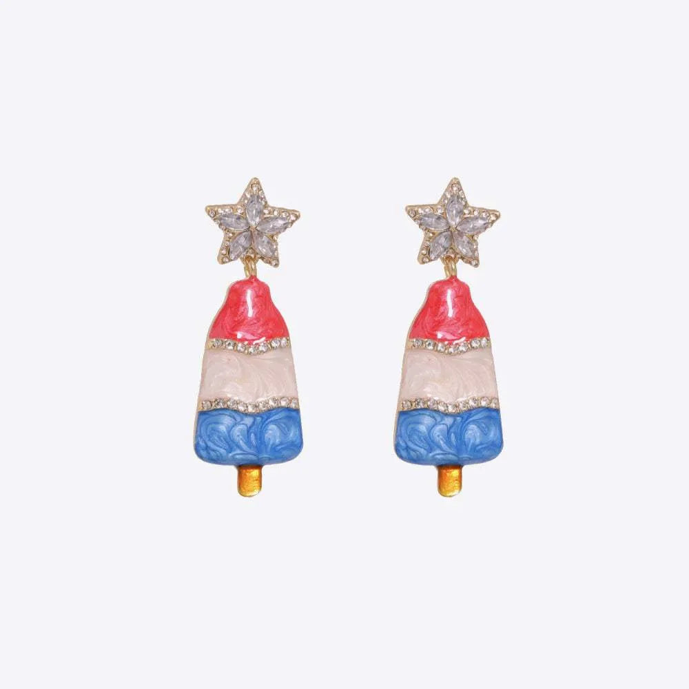 Christmas Tree Rhinestone Alloy Earrings Multicolor One Size Earrings - Tophatter Daily Deals