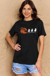 Simply Love Full Size Jack-O'-Lantern Graphic Cotton T-Shirt Women's T-Shirts - Tophatter Daily Deals