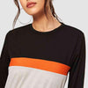 Color Block Round Neck Long Sleeve Tee Women's T-Shirts - Tophatter Daily Deals