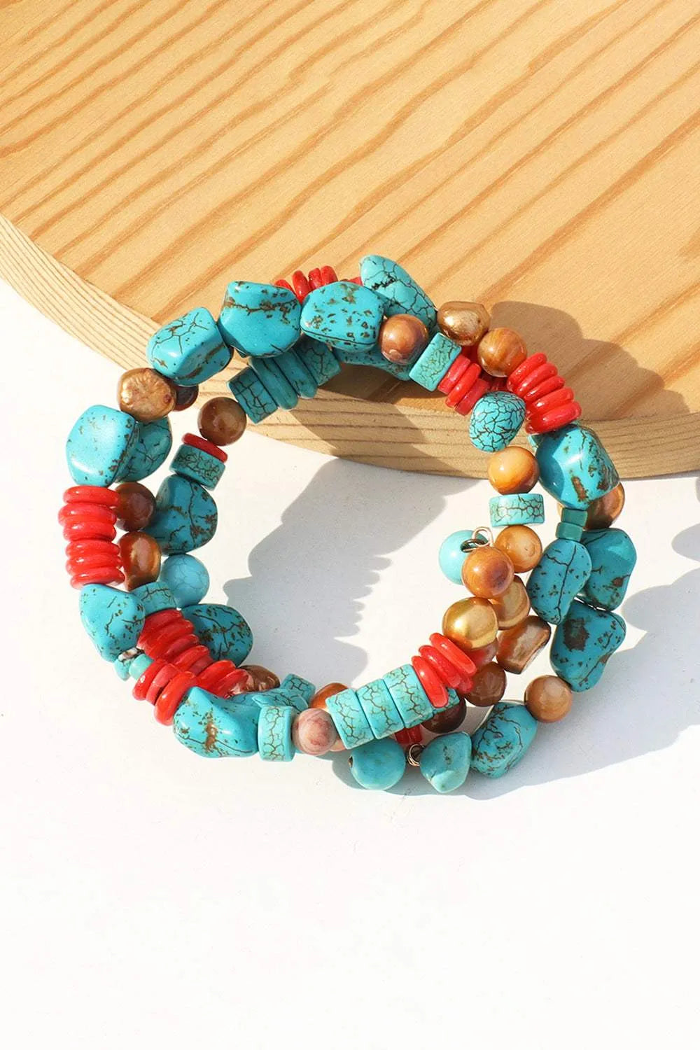 Layered Turquoise Bracelet Bracelets - Tophatter Daily Deals