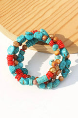 Layered Turquoise Bracelet Bracelets - Tophatter Daily Deals