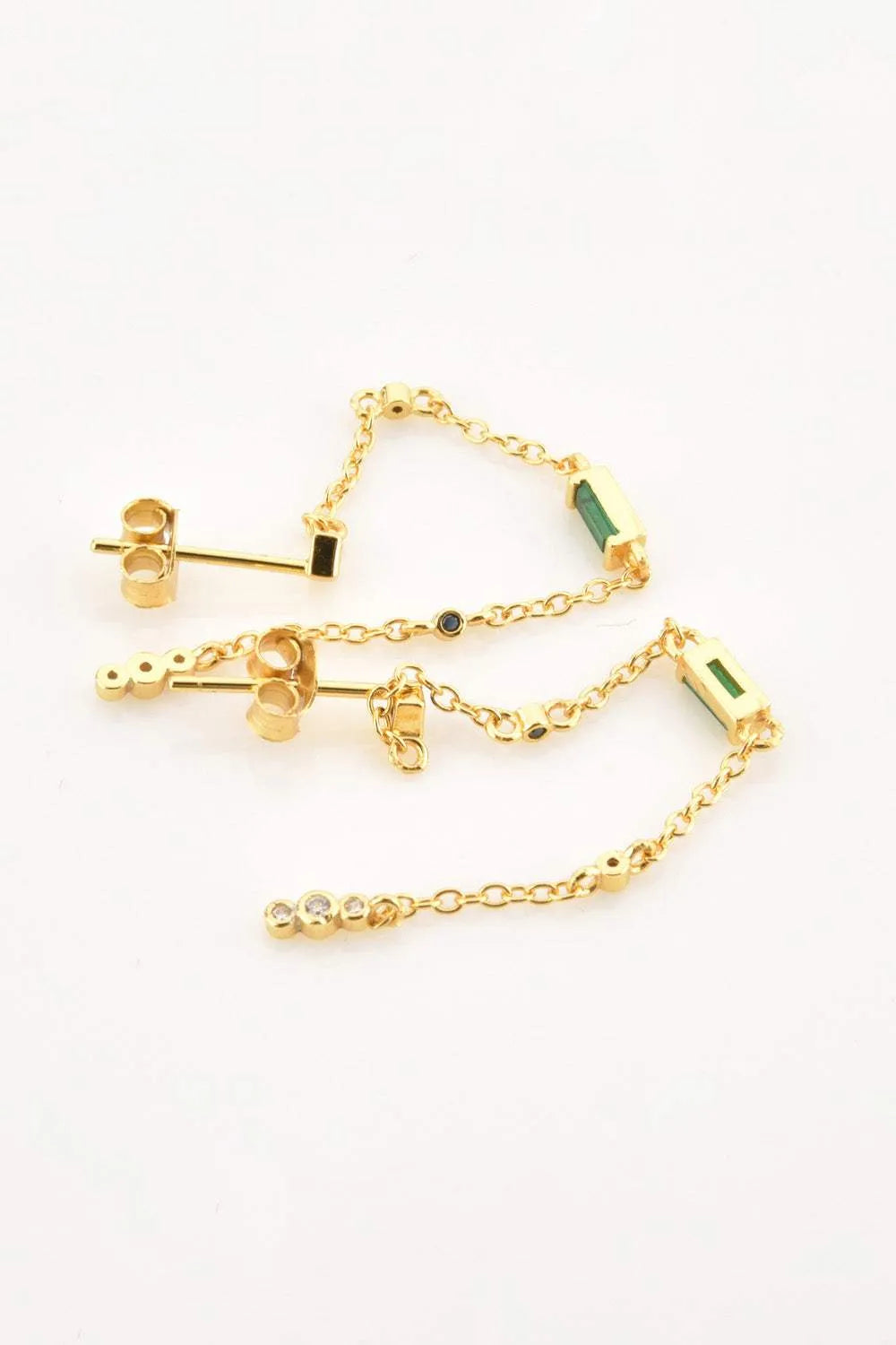 Inlaid Zircon 18K Gold-Plated Earrings Earrings - Tophatter Daily Deals