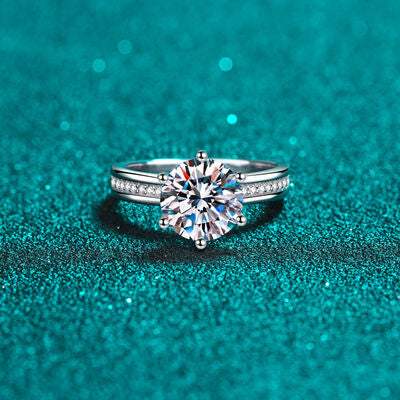 3 Carat Moissanite 925 Sterling Silver Ring - Shop Tophatter Deals, Electronics, Fashion, Jewelry, Health, Beauty, Home Decor, Free Shipping