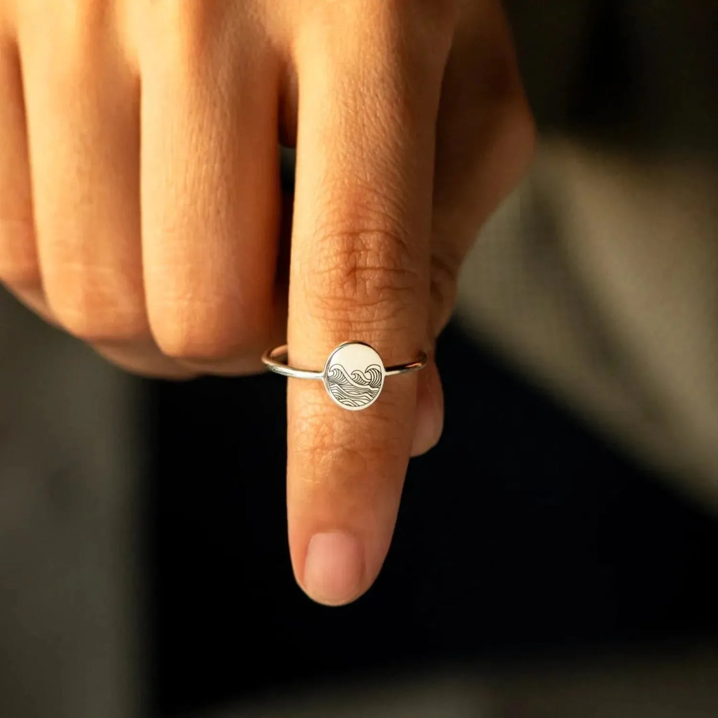 925 Sterling Silver Signet Ring Rings - Tophatter Daily Deals
