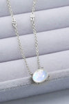 Geometric Moonstone Pendant Necklace Moonstone - Tophatter Daily Deals