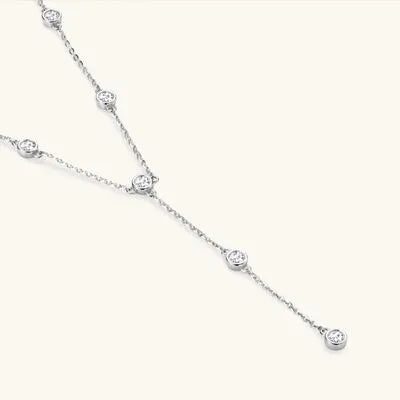 1.1 Carat Moissanite 925 Sterling Silver Necklace Moissanite - Tophatter Daily Deals