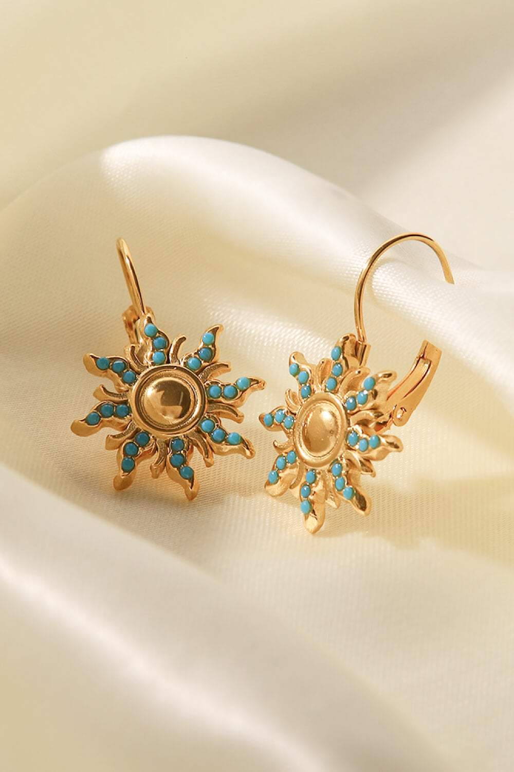 Turquoise Sun Drop Earrings Earrings - Tophatter Daily Deals