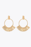 18K Gold-Plated Zinc alloy Drop Earrings Gold One Size Earrings - Tophatter Daily Deals