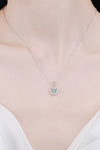 1 Carat Moissanite Heart Pendant Chain Necklace - Tophatter Deals