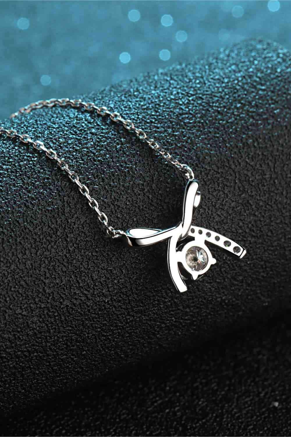 Moissanite 925 Sterling Silver Necklace Moissanite - Tophatter Daily Deals