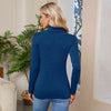 Turtleneck Long Sleeve T-Shirt Women's T-Shirts - Tophatter Daily Deals