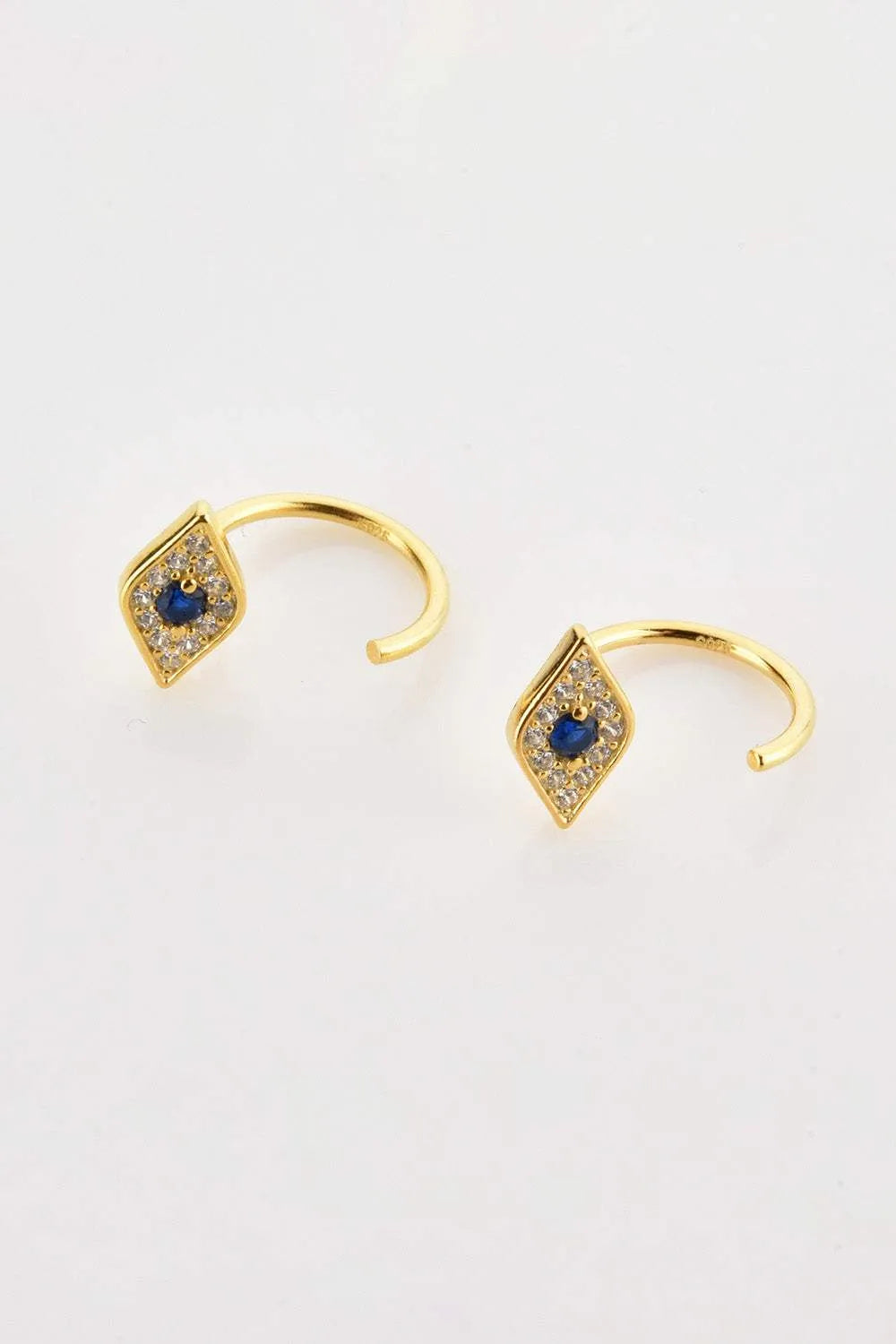Zircon Geometric 925 Sterling Silver Earrings Earrings - Tophatter Daily Deals