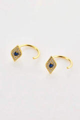 Zircon Geometric 925 Sterling Silver Earrings Earrings - Tophatter Daily Deals