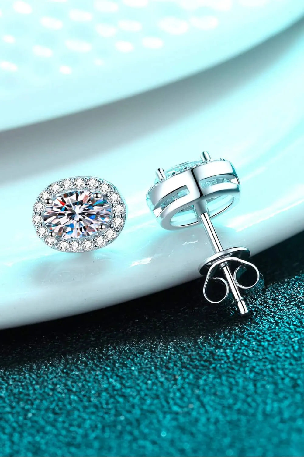 Future Style Moissanite Stud Earrings Moissanite - Tophatter Daily Deals