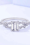 1 Carat Moissanite 4-Prong Split Shank Ring Moissanite - Tophatter Daily Deals