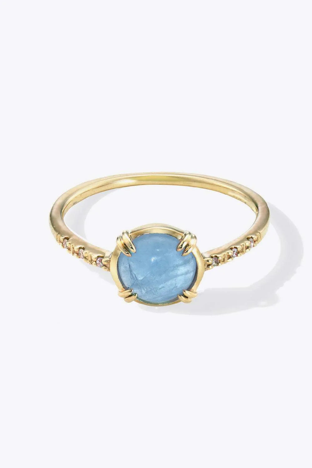 Glass 925 Sterling Silver Ring Gold 6 Rings - Tophatter Daily Deals
