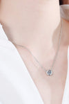 Moissanite Round Pendant Chain Necklace Moissanite - Tophatter Daily Deals