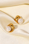 Lovelier Than Ever Pearl Stud Earrings Earrings - Tophatter Daily Deals