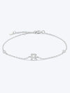 Q To U Zircon 925 Sterling Silver Bracelet R Silver One Size Bracelets - Tophatter Daily Deals