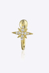 Inlaid Zircon Single Cuff Earring Gold One Size Earrings - Tophatter Daily Deals