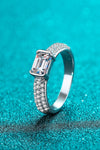 925 Sterling Silver Ring Moissanite - Tophatter Daily Deals