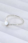 Moonstone Heart-Shaped Ring Moonstone - Tophatter Daily Deals