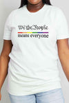 Simply Love Full Size MEANS EVERYONE Graphic Cotton Tee Women's T-Shirts - Tophatter Daily Deals