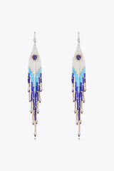 Beaded Dangle Earrings Royal Blue One Size Earrings - Tophatter Daily Deals