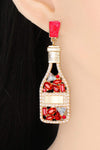 Wine Shape Zinc Alloy Acrylic Dangle Earrings Earrings - Tophatter Daily Deals