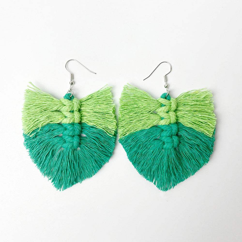 Fringe Detail Dangle Earrings Style A One Size Earrings - Tophatter Daily Deals