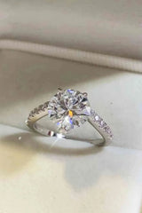 3 Carat Moissanite 925 Sterling Silver Ring Moissanite - Tophatter Daily Deals