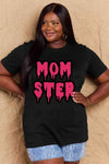 Simply Love Full Size MOM STER Graphic Cotton T-Shirt Women's T-Shirts - Tophatter Daily Deals