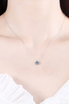 1 Carat Moissanite Round Pendant Necklace Moissanite - Tophatter Daily Deals