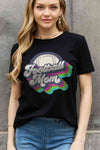 Simply Love Full Size FOOTBALL MOM Graphic Cotton Tee Women's T-Shirts - Tophatter Daily Deals