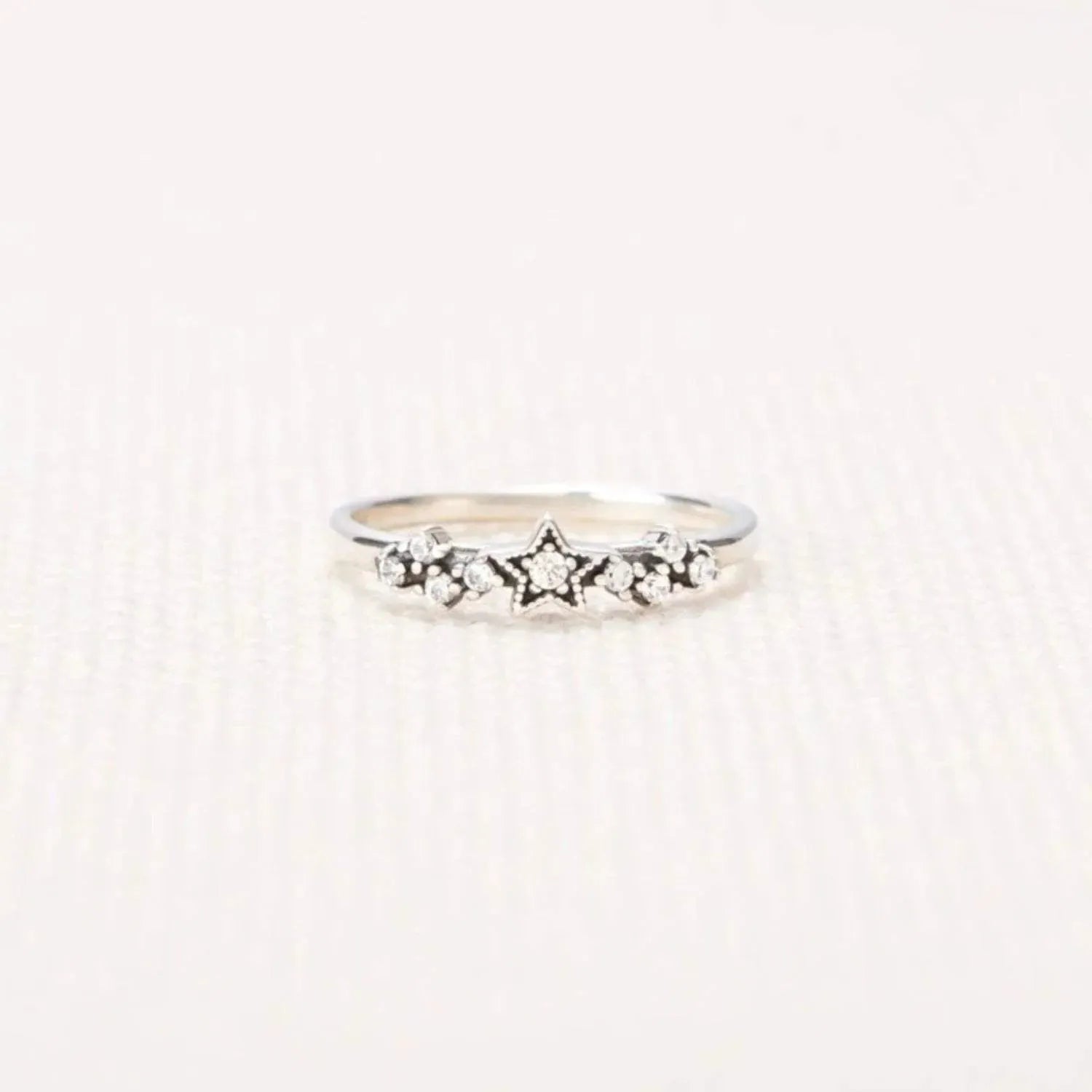 925 Sterling Silver Star Ring Silver Rings - Tophatter Daily Deals