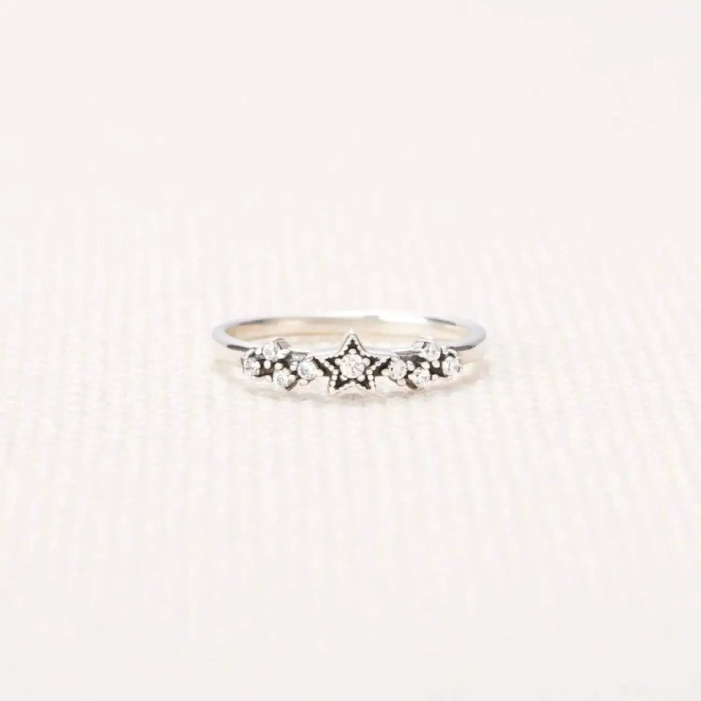 925 Sterling Silver Star Ring Silver Rings - Tophatter Daily Deals