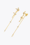 Inlaid Zircon 925 Sterling Silver Earrings Earrings - Tophatter Daily Deals