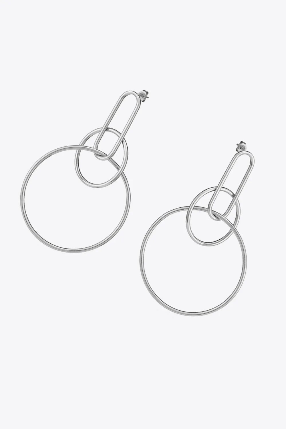 Speak For Yourself Link Hoop Earrings Earrings - Tophatter Daily Deals