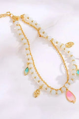Leaf Charm Layered Bracelet Bracelets - Tophatter Daily Deals