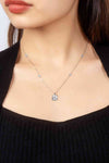 2 Carat Moissanite 4-Prong 925 Sterling Silver Necklace Moissanite - Tophatter Daily Deals