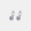 1 Carat Moissanite 925 Sterling Silver Earrings Silver One Size Moissanite - Tophatter Daily Deals