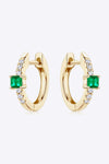 Lab-Grown Emerald Earrings Earrings - Tophatter Daily Deals