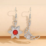 Beaded Alloy Earrings Silver One Size Earrings - Tophatter Daily Deals