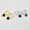 925 sterling silver Heart Drop Earrings Earrings - Tophatter Daily Deals