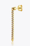Zircon 925 Sterling Silver Single Earring Earrings - Tophatter Daily Deals