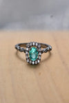 2-Piece Paraiba Blue Zircon Ring Set Rings - Tophatter Daily Deals