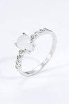 Teardrop Natural Moonstone Ring Moonstone - Tophatter Daily Deals