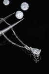 1 Carat Moissanite 925 Sterling Silver Necklace Moissanite - Tophatter Daily Deals