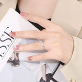 Stainless Steel Inlaid Zircon Ring Rings - Tophatter Daily Deals